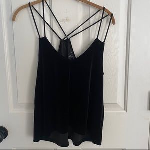 black velvet tank top